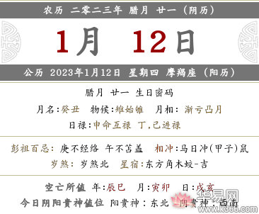 2022年腊月二十一日的喜神方位在哪？黄历查询