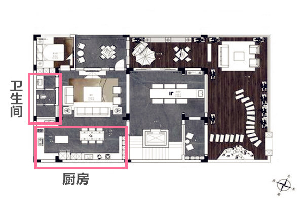 别墅厨房和卫生间最佳方位